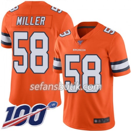 Denver Broncos Tröjor Von Miller 58 Nike Apelsin 100th - Herr